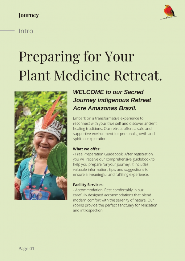 Vivacre Retreat Ayahuasca registration notice